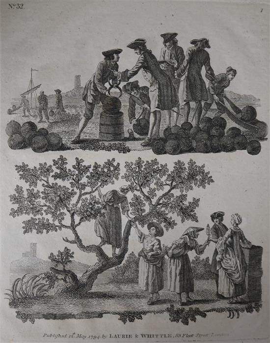 Two scrap albums of various etchings and engravings, 17th to 19th century